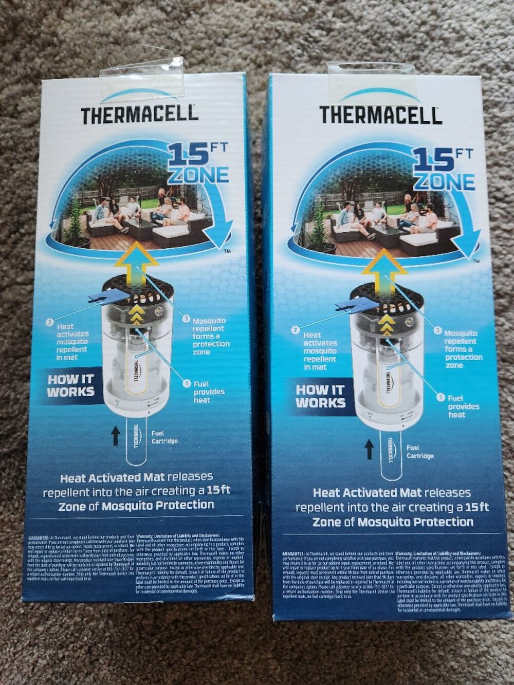Thermacell Mosquito repellers in Midnight Blue Set of Two NIB - Picture 2 of 2